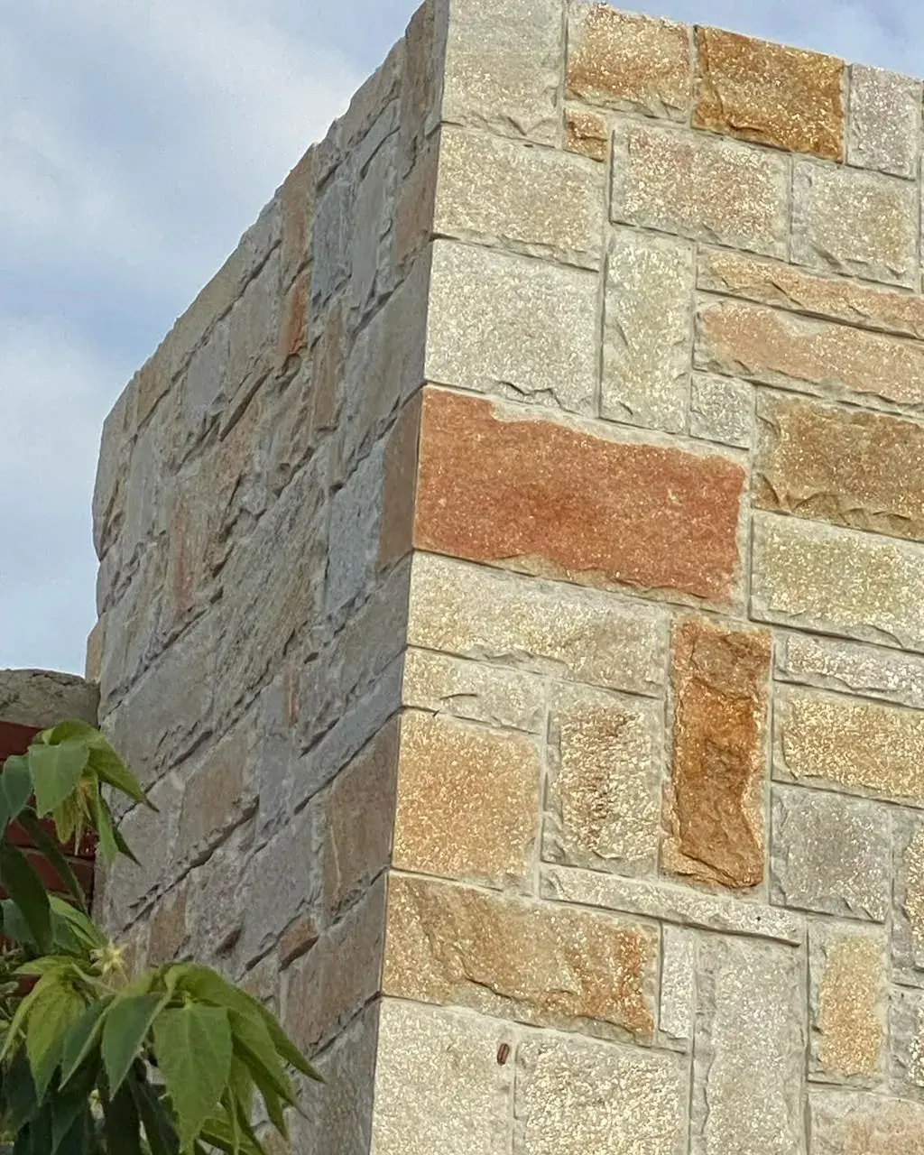 Close-up of Babati stone cladding