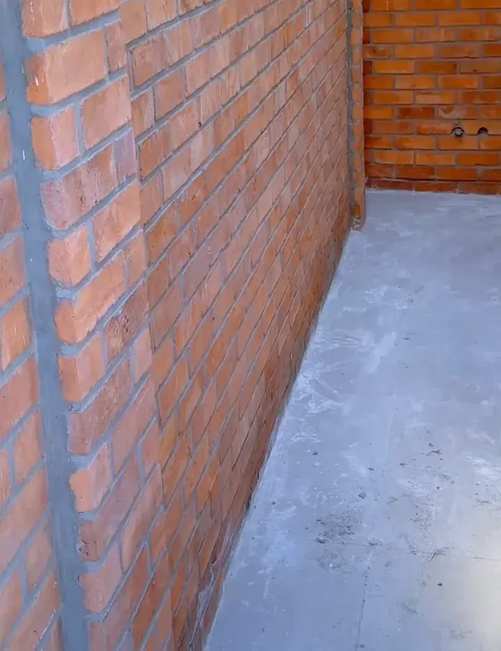 Interior brick wall